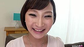 japanese milf neighbor begs to swallow fat cock cum