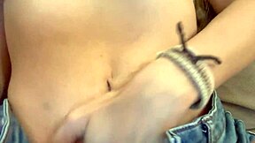 Cute peasant girl squirts deliciously with fingers in ass