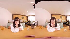 Vr作品　ファミレス店内露出sex！彼氏の言いなりにおっぱい出して「超恥ずかしい！」ド変態な下着に着替えさせられて玩具イカセ、アナル全開丸見え露出！生ハメ対面、背面座位、テーブルに寝転んで正常位※生ハメ中出し