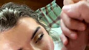 Eden Ivy gags on big cock