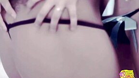 Sultry babe climaxes while she dreams of sapphic action with lesbian in high heels