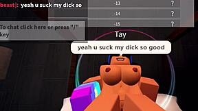 That roblox whore's ass was so tight, I couldn't last long!
