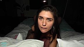 Her tight pussy isn't used to rough entry without lube!