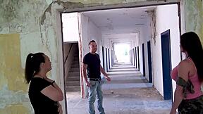 Dreierfick In Lost Place Kaserne 2 Milfs Wollen Sperma