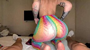 Sexy roommate fucked hard in college bedroom