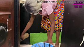 Africa sex ebony maid gets fucked hardcore by a huge dick for extra pay please subscribe to red.