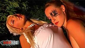 nikky blond and moana mendez in lesbian sex