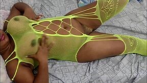 Intensely Eating Ass and Cumming on Tits in Lingerie