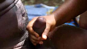 ebony fuck queen making a blind man cry with her pussy on his cock