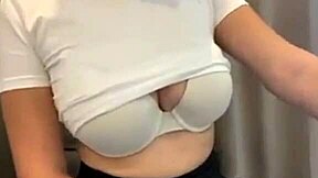 Stepmom in short skirt shows her bra to me