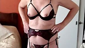 Beautiful wife moans loudly while showing off her curves in photos