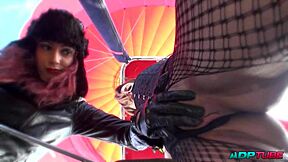 Anal Domination in Balloon with Mature Woman