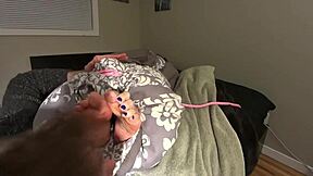 Ceo tickles and licks his secretarys sexy nylon soles