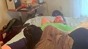 homemade ebony neighbor hints at sexy missionary fuck in bedroom