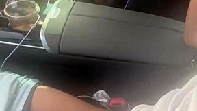 Playing with that big black cock in the car?