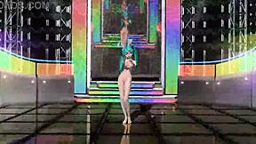 HATSUNE MIKU VOC LOID IN LOVE PROJECT DIVA NUDE MOD FULL NUDE BUNNY COSTUME!