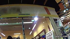 Stunning Czech Chick Undresses And Gets Anal In Hypermarket POV