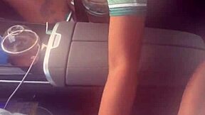 Playing with that big black cock in the car?