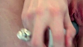 i'm tori black playing with vibrator in kitchen alone