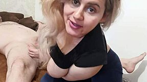 santa claus gets blowjob from blonde until cumshot