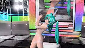 HATSUNE MIKU VOC LOID IN LOVE PROJECT DIVA NUDE MOD FULL NUDE BUNNY COSTUME!