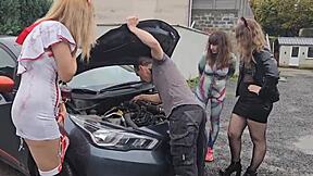 you're at work, so here's my halloween video in the car, enjoy