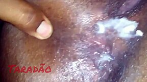 Ebony Slut Moans Loudly Cumming On Cock In Ass