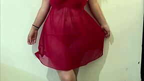 Fat Wife Strips For Boyfriend Using Toys