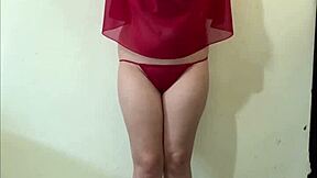 Fat Wife Strips For Boyfriend Using Toys