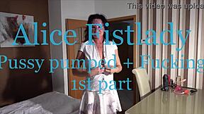 Huge pumped lips big tits gaping pussy prolapse