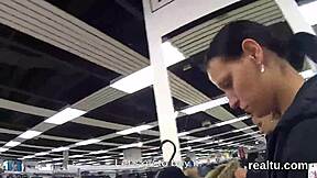 i get seduced in the shopping center