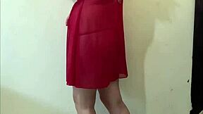 Fat Wife Strips For Boyfriend Using Toys