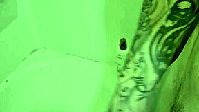 i'm rubbing my cock in and out under the shower