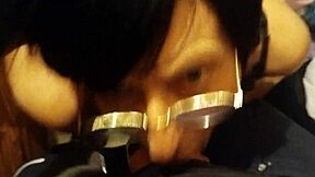 Detailed Face Fucking Of A Crossdressing Slut