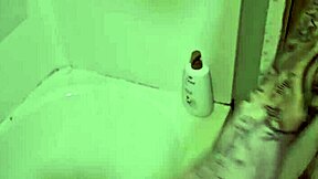 i'm rubbing my cock in and out under the shower