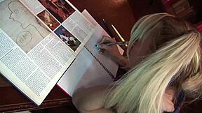 Cute college student in school girl outfit sucks dick and gets fucked!