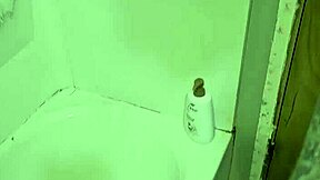 i'm rubbing my cock in and out under the shower