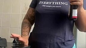 Exhibitionist flashes her big pussy and asks if you'd lick it or feel disgusted