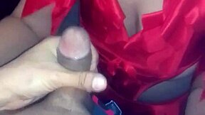 Latina Sucks Cock at Costume Party Blowjob