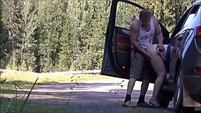 Did You See This Milf Fuck a Fellow Traveler on the Road?