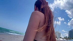 Italian Big Tits Milf Artemisia Love Smoking At Beach