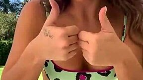 hot teen's pussy jumps out, bursting with wild energy