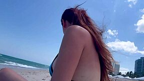 Italian Big Tits Milf Artemisia Love Smoking At Beach