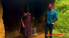 BBW stepmother gets hardcore facial in mud house.