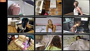 Channy crossfire masturbates with toys backstage