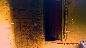 BBW stepmother gets hardcore facial in mud house.