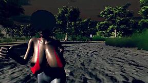 lets play with ebony big tits in cowgirl at rest area