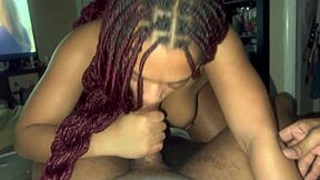 light skin baddie rides dick good with passion and cum on ass