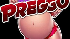 pregnant cindy fingers her wet pussy in this fetish video with teen characteristics