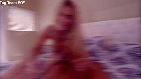 Blonde Dan Dangler Uses Her Mouth To Pleasure Two Cocks